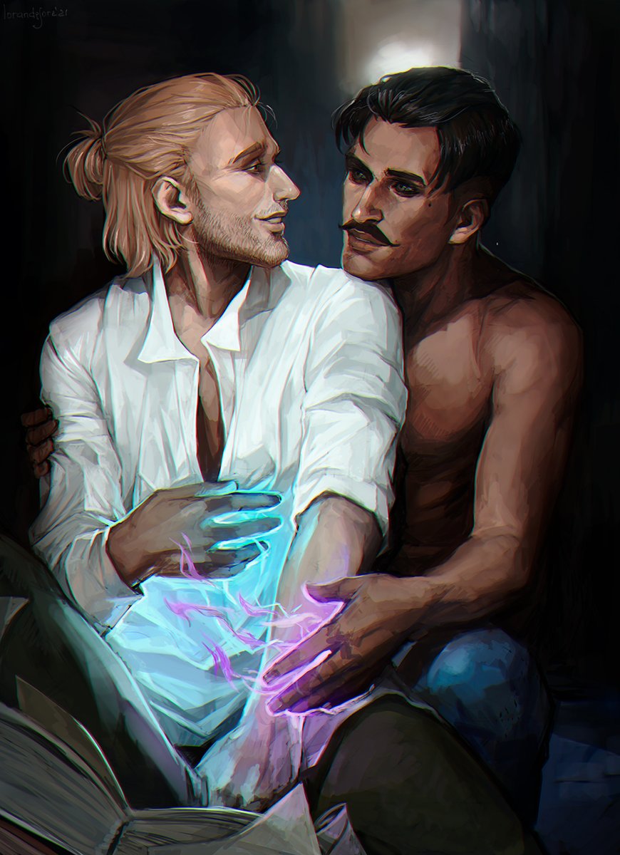 Perfect harmony 

#Dragonage #dragonagefanart #DAI #dragonage2 
#Dorian #DorianPavus #Anders #Dorianders #rarepair
#lorandesore #artistsontwitter #Ghost