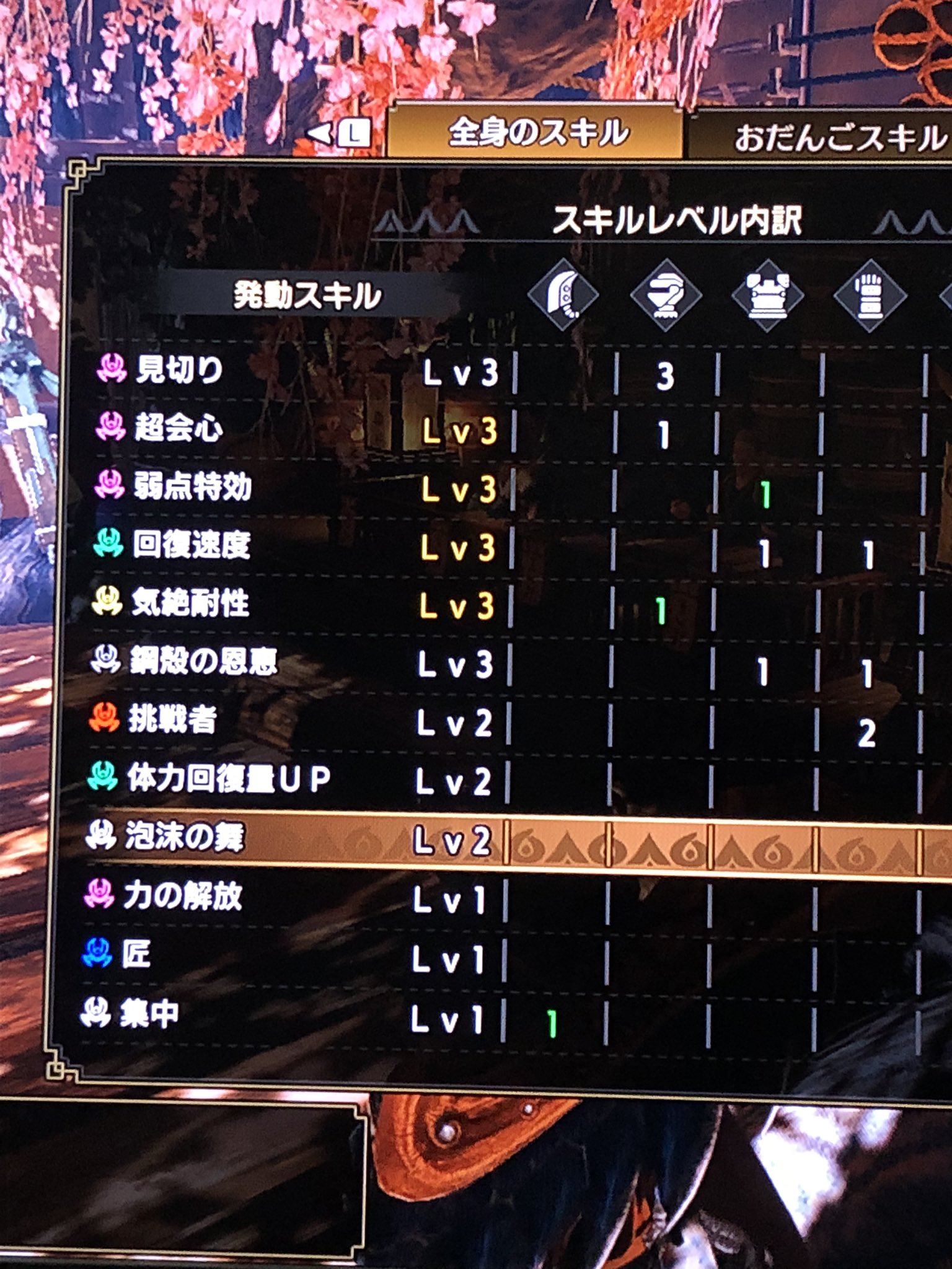ゴーヤちゃんぷる 体力回復量変わるかわからんけど体力回復upを１つ落として弱点特効maxまでしてみた 超回復大剣楽しすぎてライトに戻れないww これでバルファルク狩れるかな モンハンライズ モンハンライズフレンド募集 T Co
