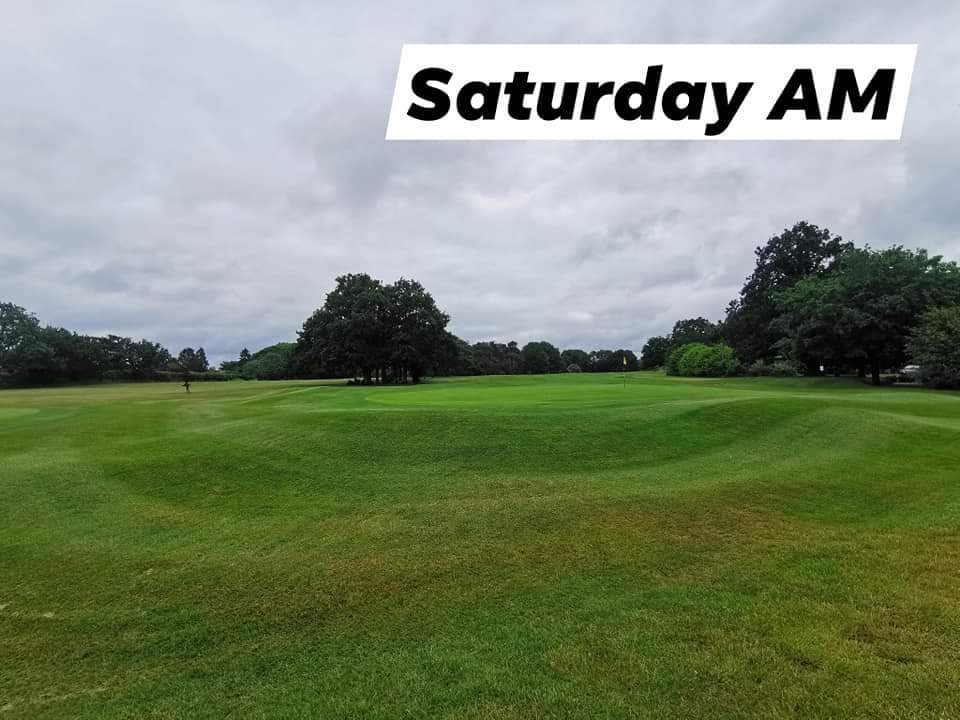 We're incredibly lucky for how well the course has drained after 60mm of rain yesterday ☔

Thankfully we're on no temps and we're all set for our Club Champs &amp; Peace Cups Weekend🏌️‍♂️🏌️‍♀️

Good luck to all 110 competitors playing today! Hopefully the weather stays kind for you🤞🏼❌☔