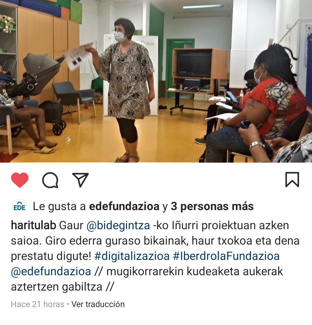 bidegintzascoop's tweet photo. Gracias a @HarituLab @EDEfundazioa #IberdrolaFundazioa #digitalizazioa por la oportunidad para este grupo de madres y padres de #inurri MILA ESKER ! https://t.co/1EUGwUYgyh