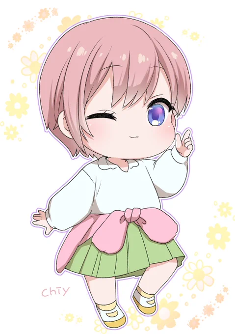 個人的趣味で幼稚園児ないちか描きました📛
#五等分の花嫁 #中野一花 https://t.co/jKQanouvVv 