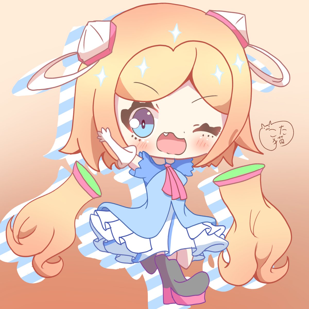 ウマ娘「僕実はミニキャラも描くんだよ(*'꒳`*)
#アロ絵
 #LamyArt 
#ウ」|こた猫🐱 🎤🎨3/10~/16colorful＆dreamy原宿デザインフェスタギャラリーのイラスト