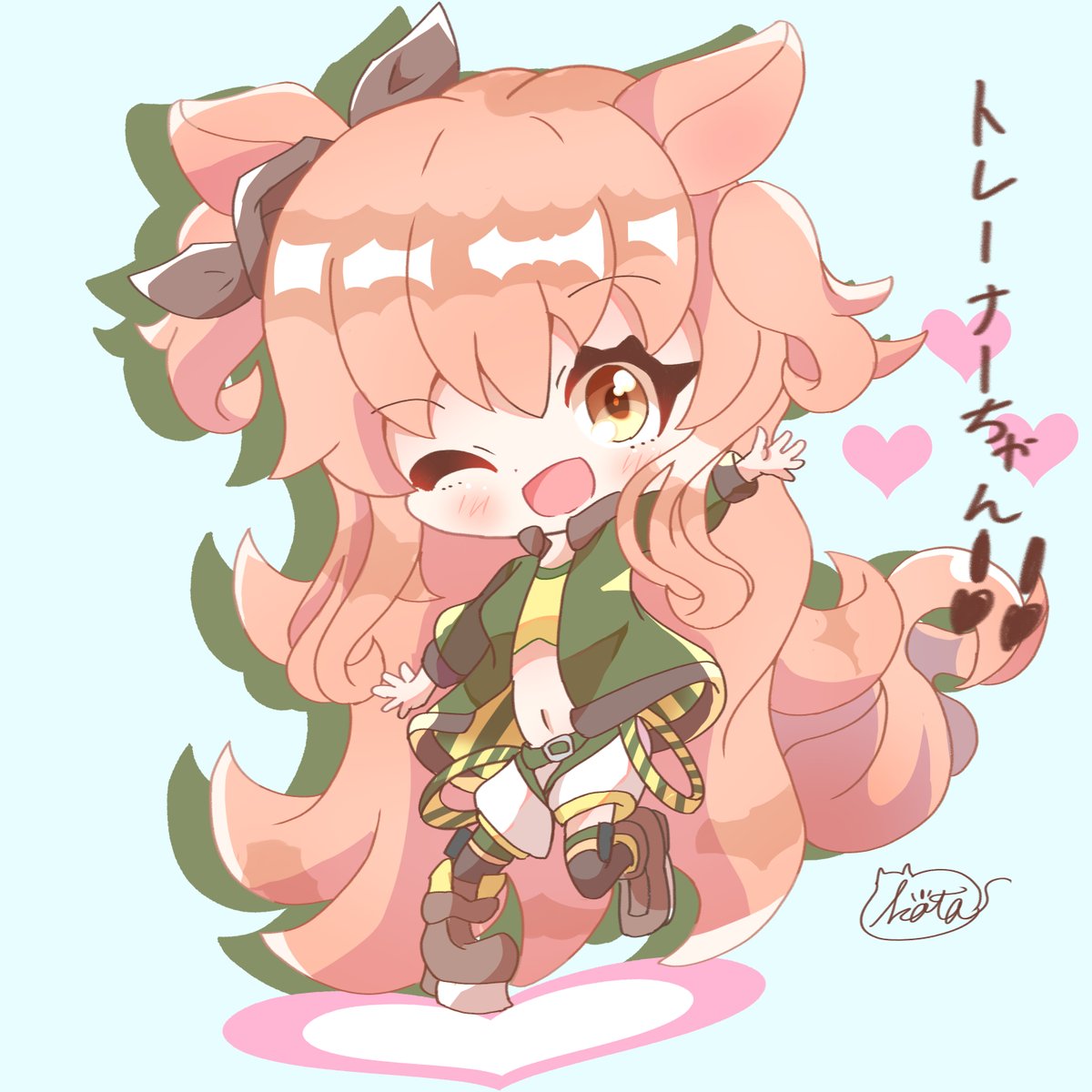 ウマ娘「僕実はミニキャラも描くんだよ(*'꒳`*)
#アロ絵
 #LamyArt 
#ウ」|こた猫🐱 🎤🎨3/10~/16colorful＆dreamy原宿デザインフェスタギャラリーのイラスト