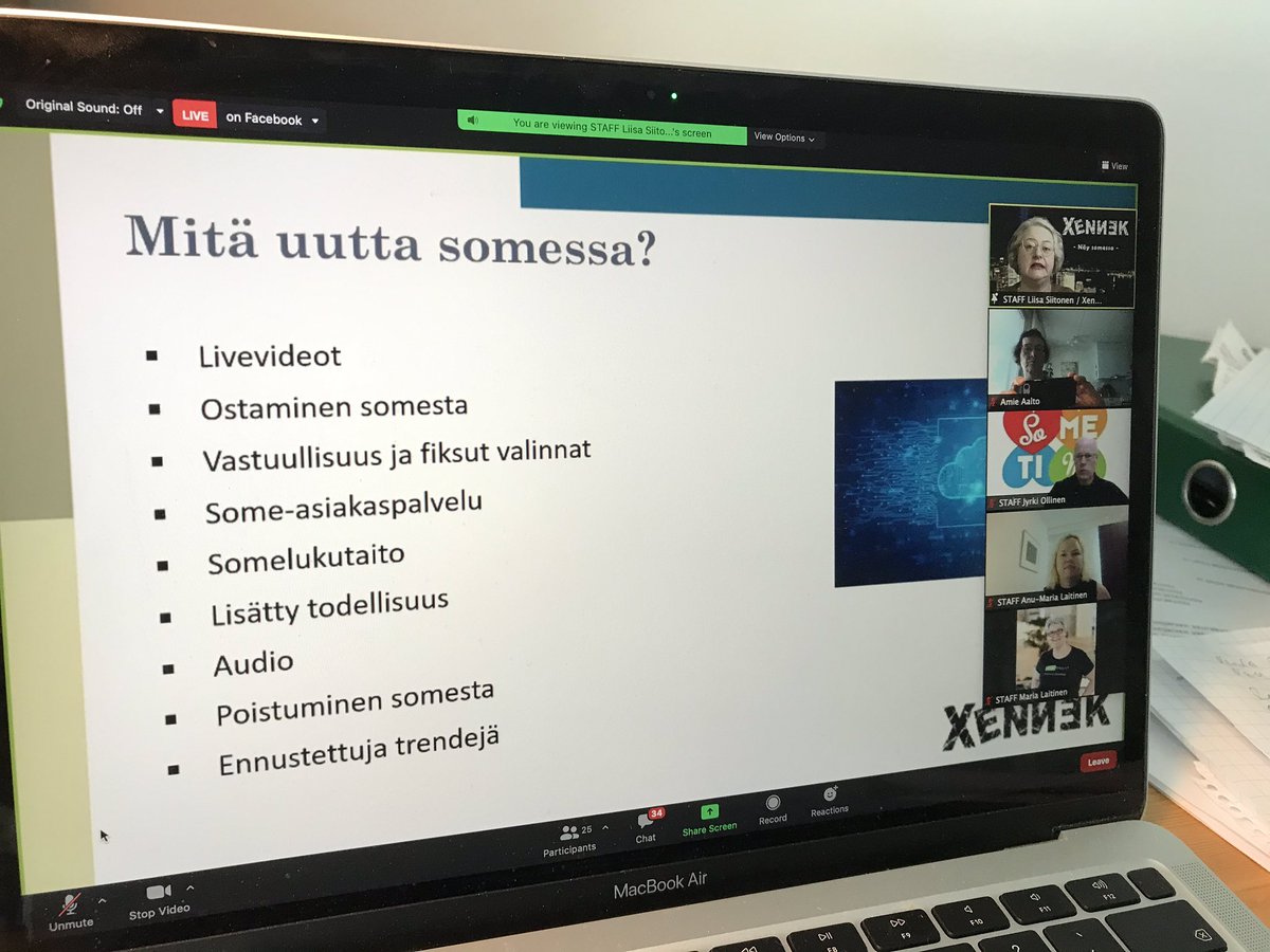 AmieAalto's tweet image. Liisa Siitonen: Mitä uutta somessa? #etäSomeTime2021 alkamassa.
