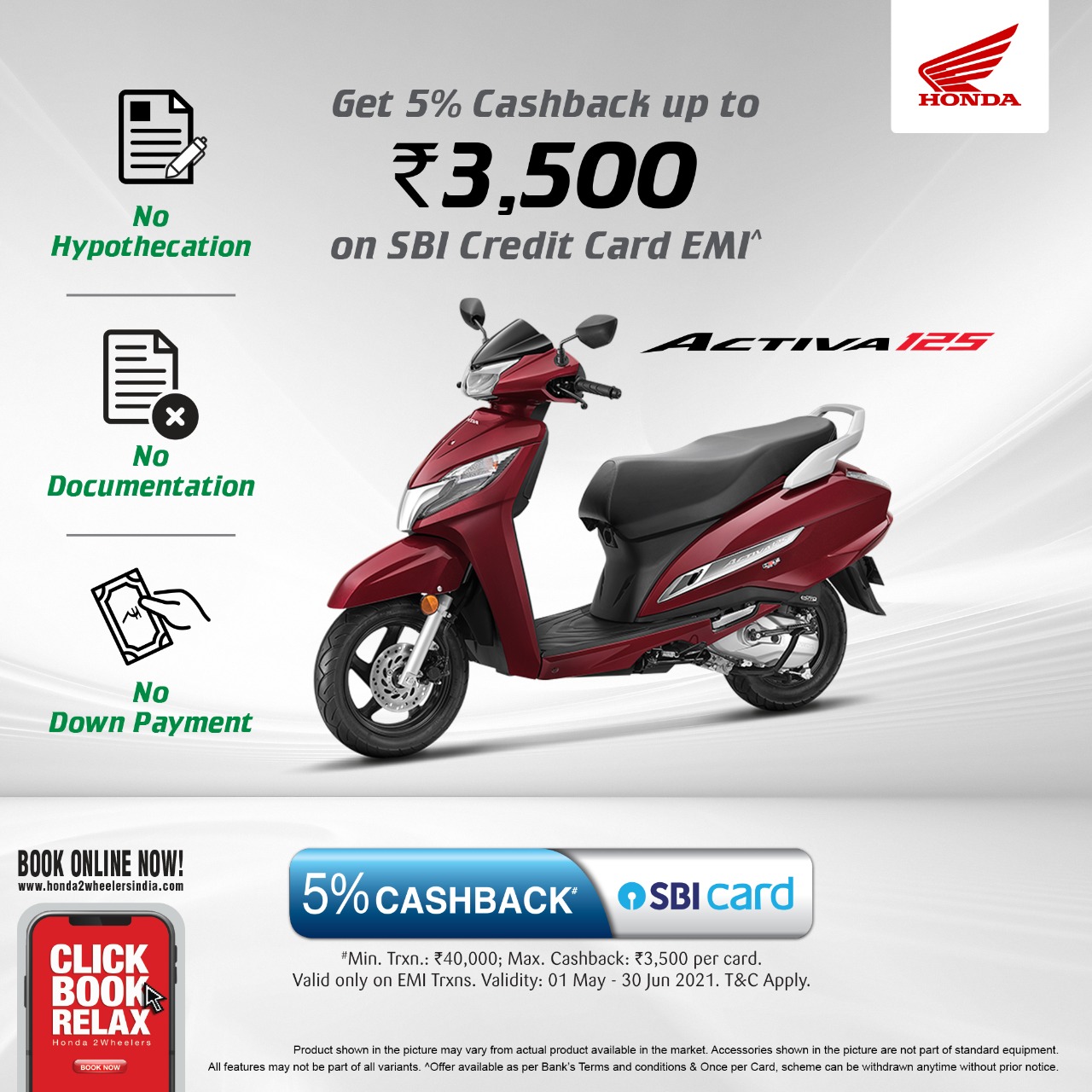 Honda activa offers 2021 new arrivals