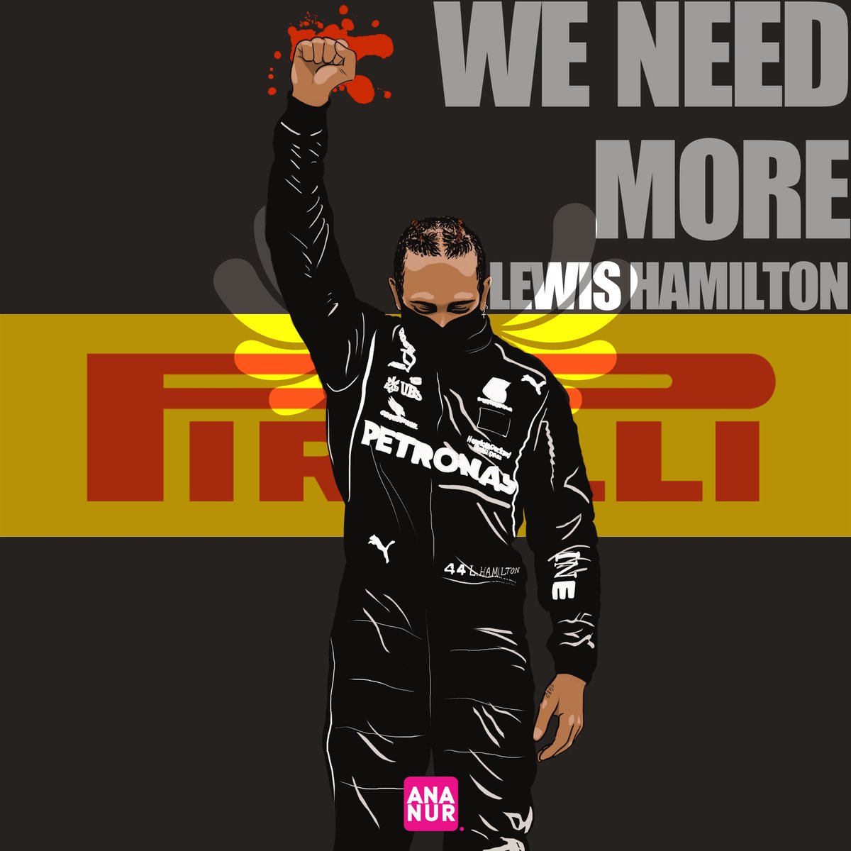 ananur_art's tweet photo. we need more @LewisHamilton ✊
#ArtistOnTwitter #artist #lewishamilton #digitalpainting #illustrationart #Ananur https://t.co/xXdsVBZO76