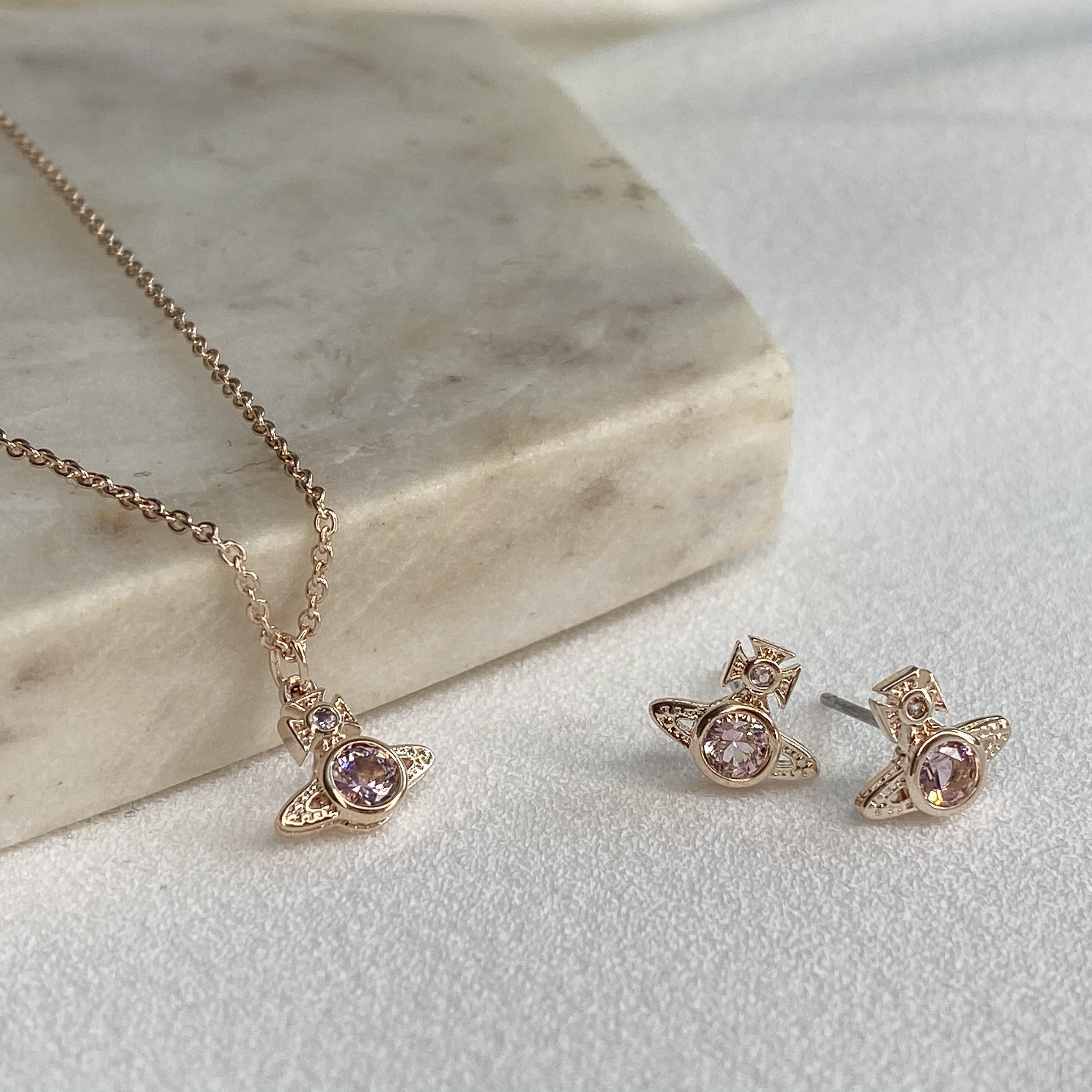 Mococo Rose Gold And Pink Could Just Be Our New Favourite Combo How Cute Are These Pieces Vivienne Westwood Rose Gold Tone London Necklace 02g261 Amp Vivienne Westwood Rose Gold