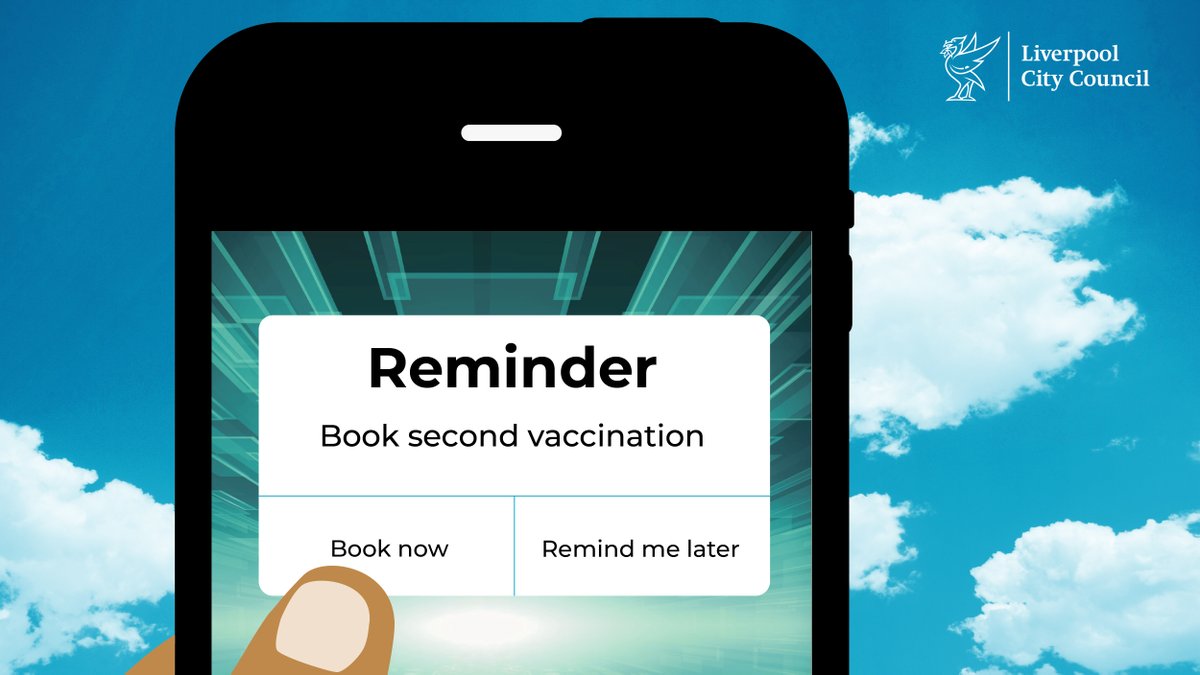 lpoolcouncil's tweet image. The second dose of the #Covid19 vaccine helps to provide longer-term protection.

Please book your vaccination ASAP for your first dose if eligible, and your second dose if you still need to: bit.ly/36V2rNN 

#LetsGetVaccinated