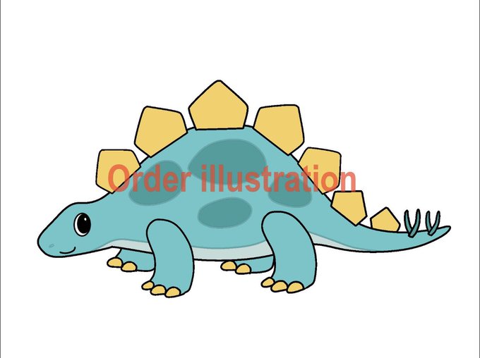 恐竜イラストのtwitterイラスト検索結果
