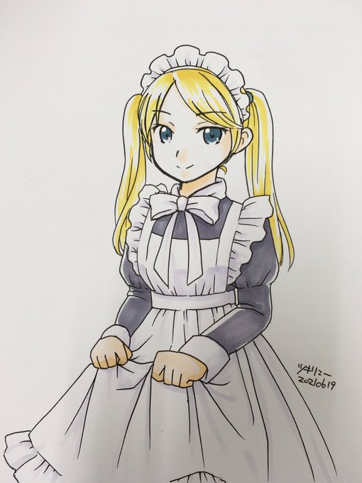 金髪メイドのtwitterイラスト検索結果