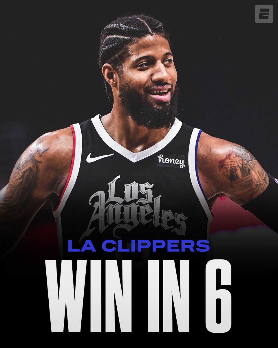 espn's tweet image. CLIPPERS COME BACK TO BEAT THE JAZZ 😤

They've secured a spot in the conference finals for the first time in franchise history 💪