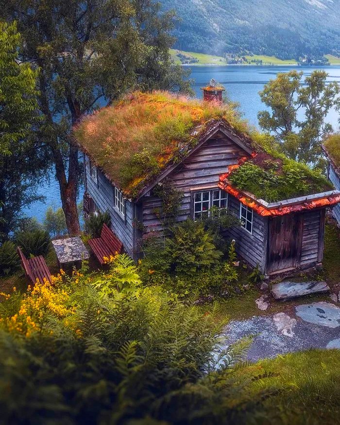 SummerK17742538's tweet photo. A cottage in Norway 💙💙💚💚💙 https://t.co/UTdUuj9QVv