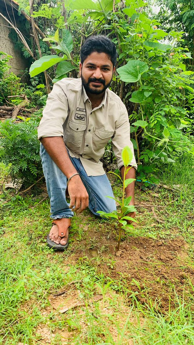 Planted a Sapling on the Occassion of My Birthday As Initiative of @MPsantoshtrs Bava Garu🌱❤️
#GreenIndiaChallange 🌱🌱