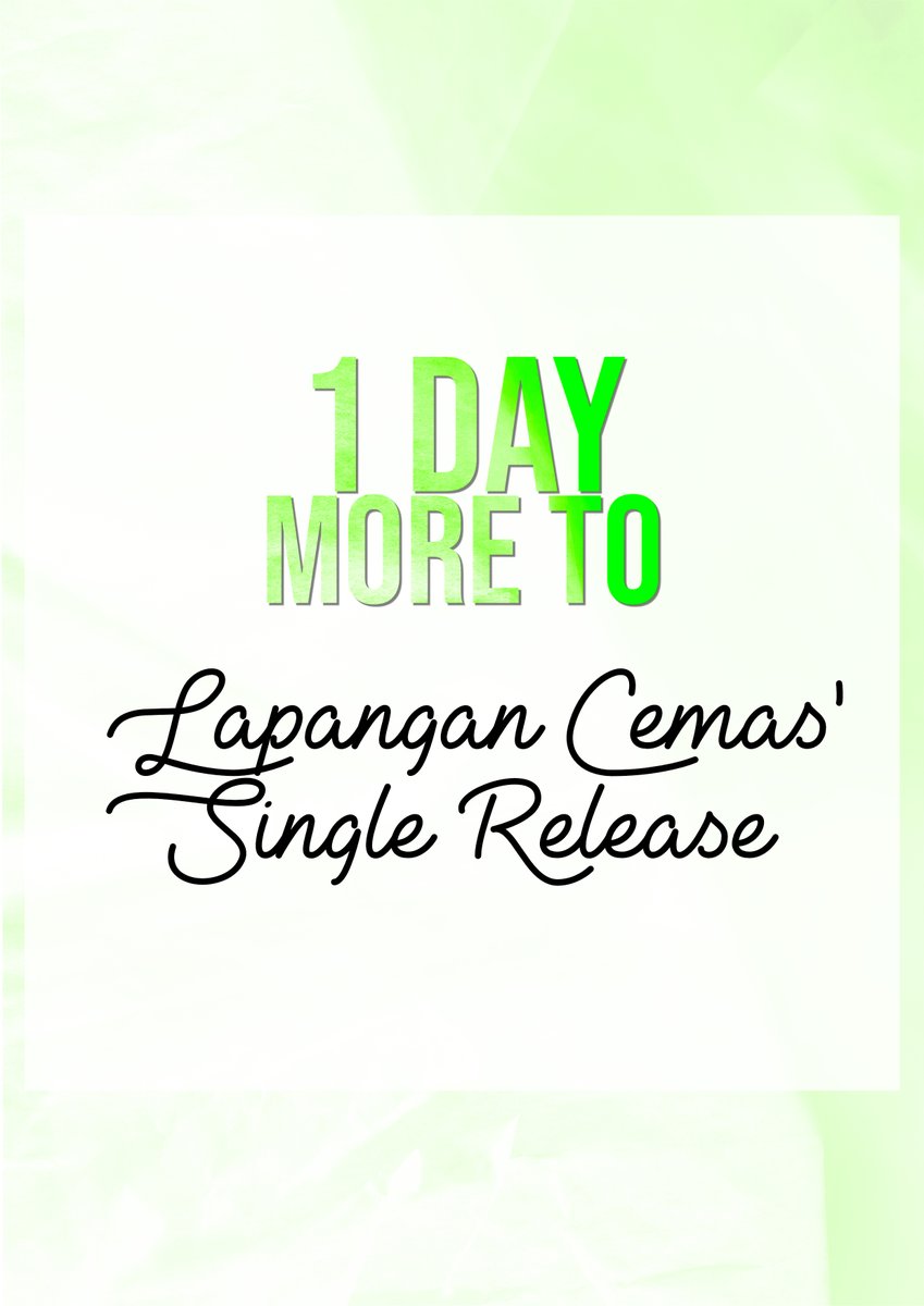 lapangancemas's tweet photo. Sehari Lagi untuk Single Terbaru dari Kami. Saksikan Esok di Youtube. 

#TAPAUtv #TAPAUasia #sapotlokal #lokalband #indieband #newsinglecomingsoon https://t.co/nr8SwjjlLv