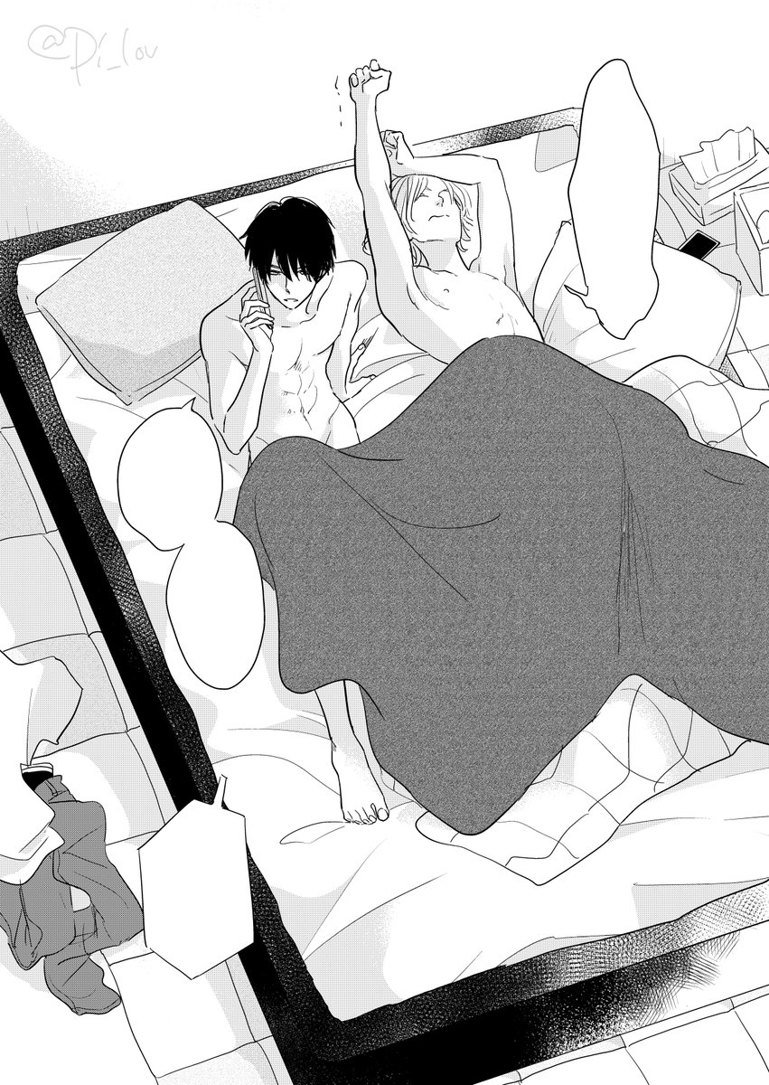 よく担当さんokだしてくれたね😭っていうネームが割とあるんですけど、これはその一つ。エモコンの描きおろしの2p目です。
←ネーム(下書き)・ペン入れ→ 