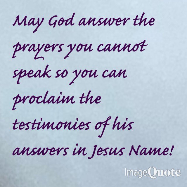 PastorElsie's tweet photo. God hears the prayers of our thoughts! https://t.co/bd5Yk1DQWg