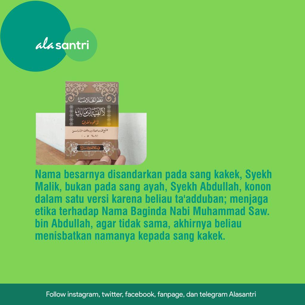 alasantri's tweet photo. Ada yang sudah ngaji Alfiyah? https://t.co/QQUFJyFIEg