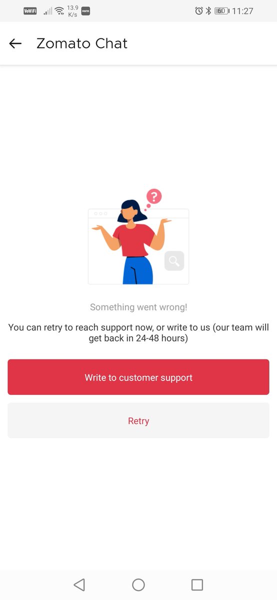 azamjaved175's tweet photo. @zomato have you disable the chat support?
Since yesterday I am trying to connect  with you support regarding my food deliver issue. https://t.co/zmygoqI53z