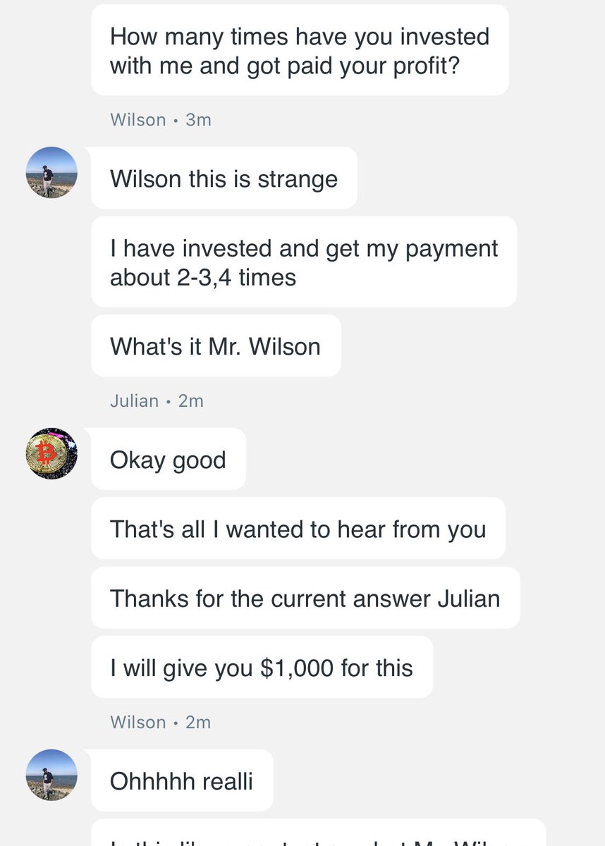 bitcoin_paris_'s tweet photo. Desperate gang attempt to get some some money out of me !! Don’t fall for organised gangs on google hangout or telegram! #scammers https://t.co/L78vgka3oq