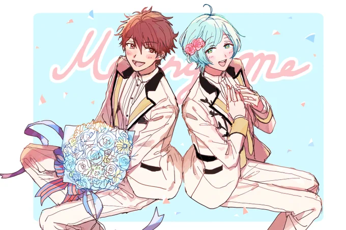 #千奏版深夜の60分一本勝負 お題『求婚』 +2.5hです ⛪💐 