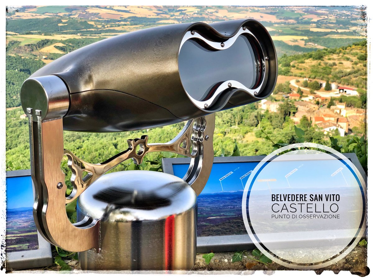 cannocchiale's tweet photo. Binocolo Panoramico Vellardi sul Belvedere di San Vito Castello. .
.
.
#binocolo  #BinocoloPanoramico #BinocoloVellardi #Vellardi #Panorama #mountainlovers #vellardi #inoxdesign #madeinitaly🇮🇹 #arredoesterno #vellardioptics #lookout #vellardibinocoli #sanvitocastello #belvedere https://t.co/AU6S6VPuX1