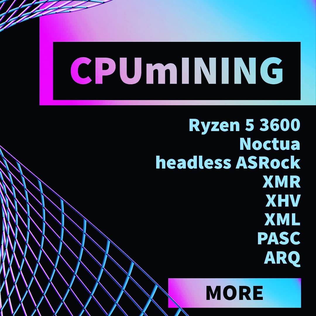 MaxCrandale's tweet photo. #Ryzen 5 3600
#Noctua 
#headless #ASRock
#XMR #monero
#XHV #haven #havencoin
#XLA #Scala #scalacoin
#PASC #pascal #pascalcoin
#ARQ
https://t.co/rzPfHOHxm8 https://t.co/YdM2xRownu