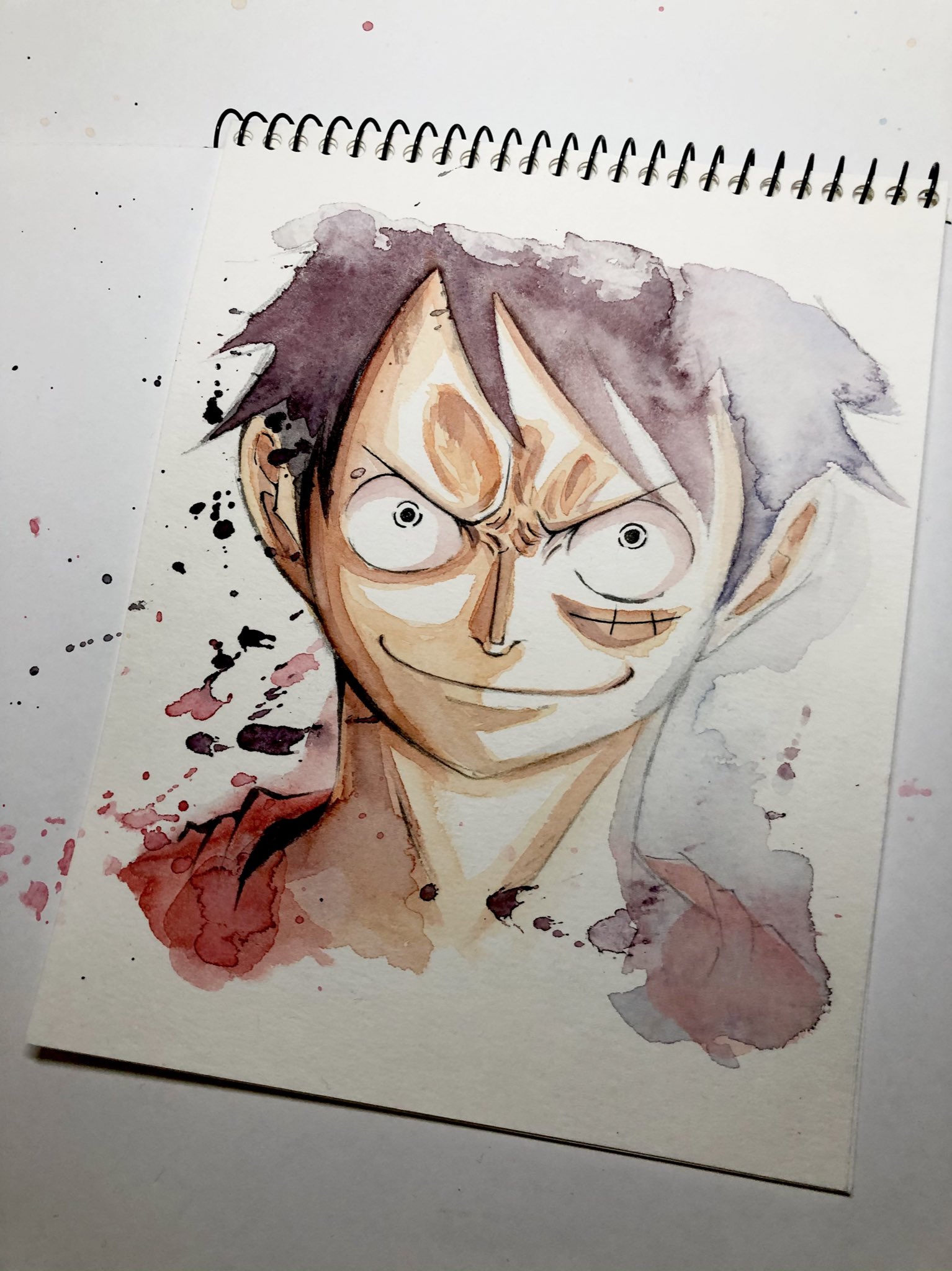 Twitter 上的 かずき ドン いっちばんすきルフィ Onepiece ワンピースイラスト ワンピース好きな人と繋がりたい ワンピース絵描きさんと繋がりたい ルフィ 水彩画 T Co 77jk7fvmsn Twitter