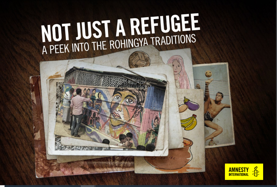 amnestysasia's tweet photo. Know the #Rohingyas a little more beyond their circumstantial status as refugees. This booklet talks about their sport, music, food recipes, stories, and more. #NotJustARefugee #WorldRefugeeDay https://t.co/t4rv4rt9TS https://t.co/eEpQTHKyoP