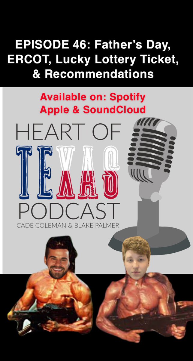 HeartofTexasPod's tweet photo. EPISODE 46 IS OUT NOW! Available on all streaming services where podcast are available. https://t.co/9UDIXIiydK