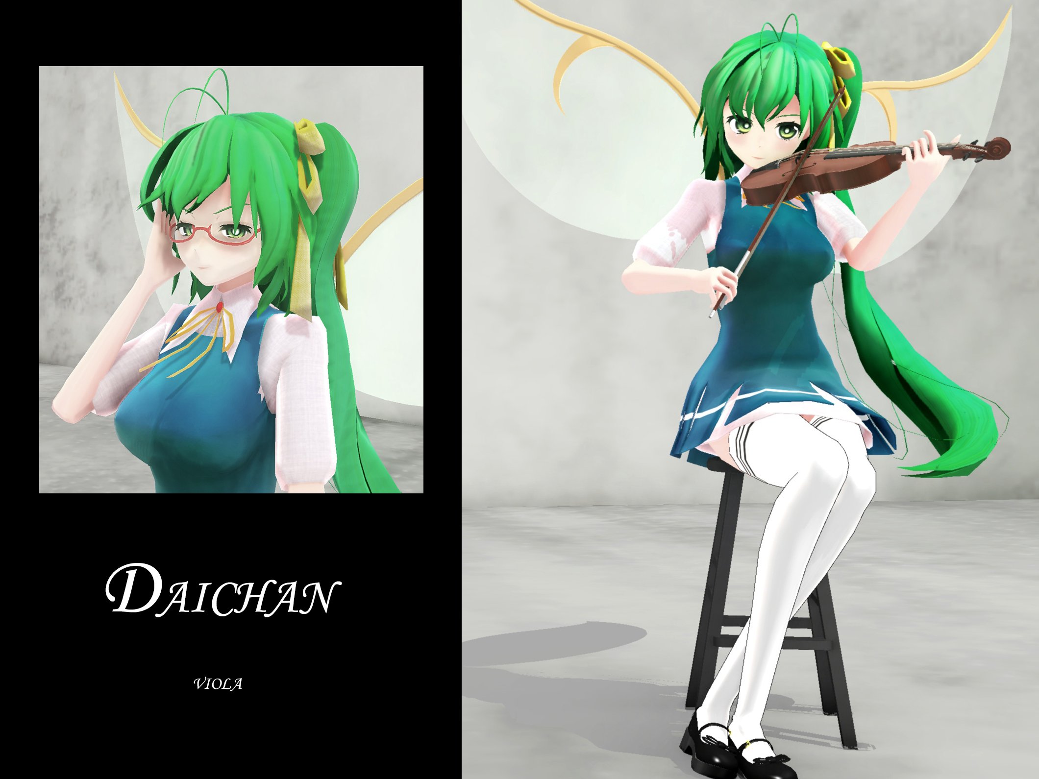 温婉的妖精の心on Twitter 東方mmd 大妖精 チルノhttps T Co 19gx0whjfu Twitter