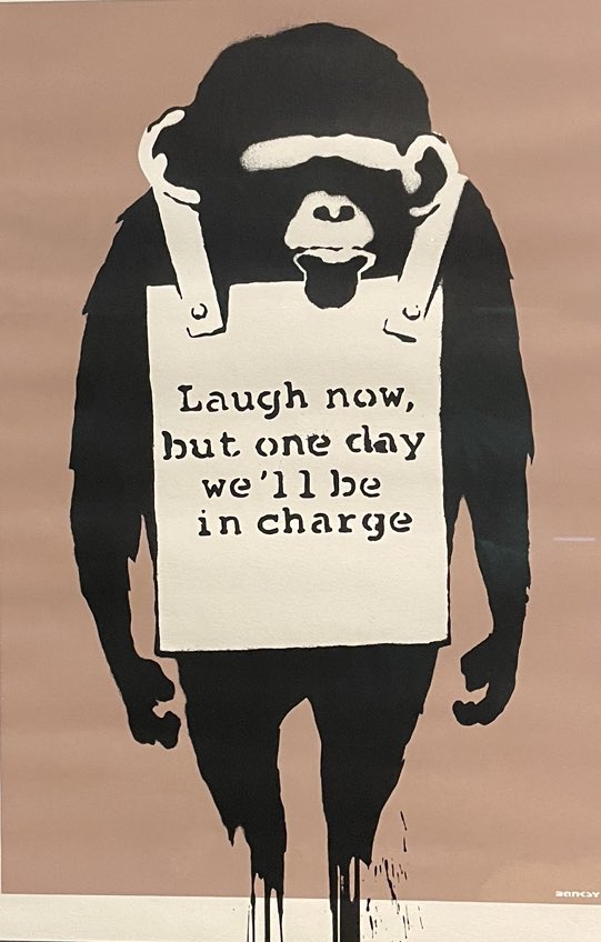 SebaSiukonen's tweet image. Pysäytyksiä.

Näkökulmien kyseenalaistamista.
#Banksy
#VisualProtest
@serlachius 
#Mänttä