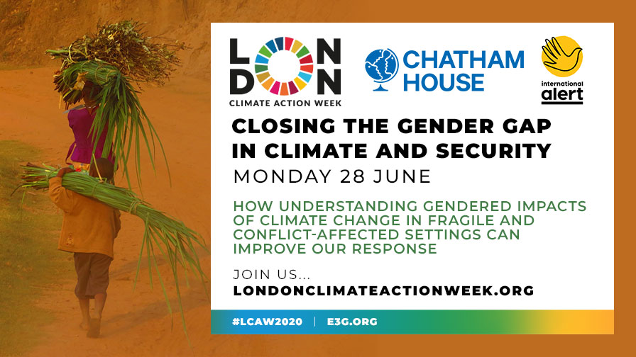 We can move beyond a 'do no harm' approach to climate adaptation strategies and seize the opportunities for building peace and gender equality. Learn how in our #LCAW20201 session with @ChathamHouse. Register at: us06web.zoom.us/webinar/regist…
