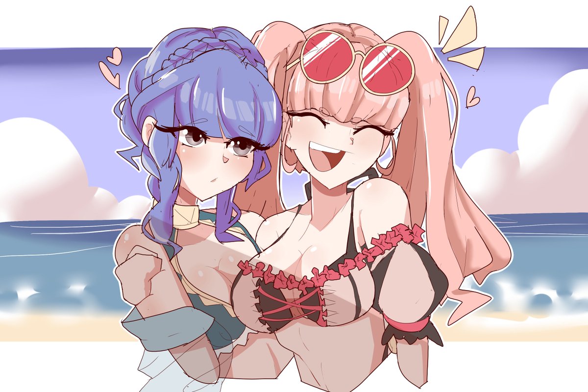 _bbdouble's tweet image. quick hilda and marianne to celebrate there announcement!!!!