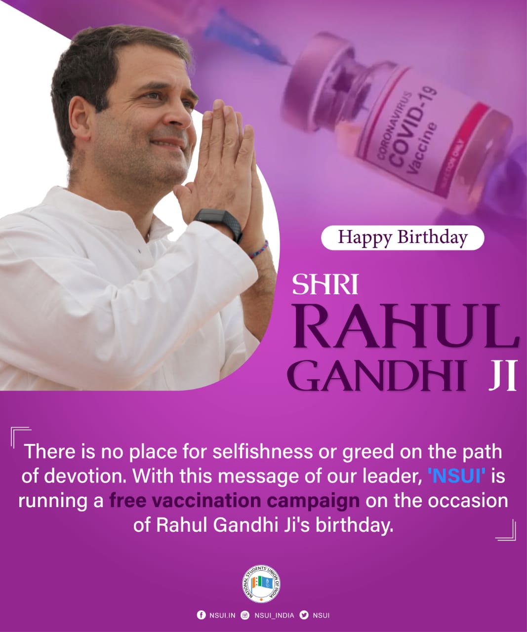 Happy Birthday Rahul Gandhi jiii  