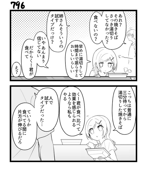 創作2コマ漫画 その796 