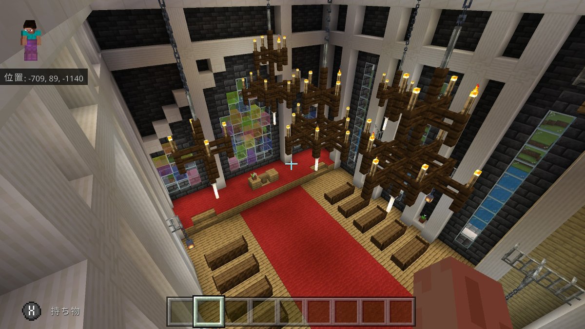 ট ইট র 紅鵺 中将 クヤ 別垢 Minecraft マイクラ マインクラフト Nintendoswitch 久しぶりの建築 教会作った