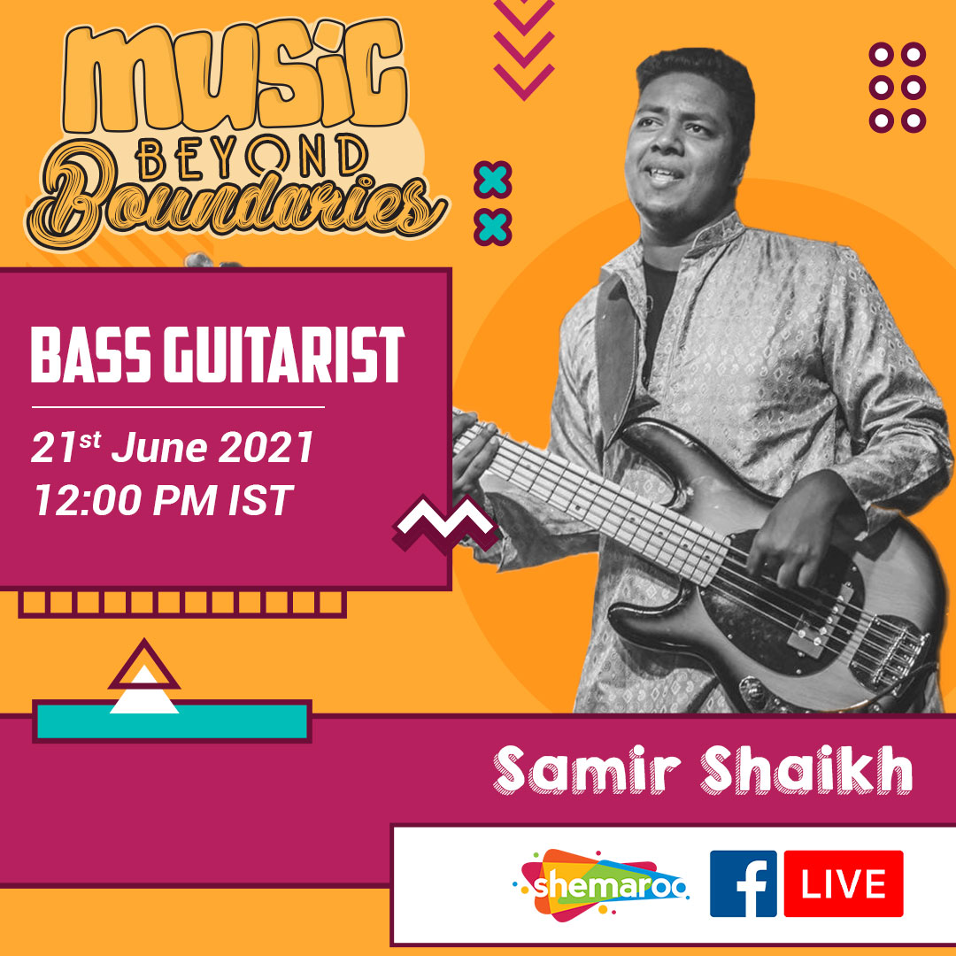 ShemarooEnt's tweet photo. #TanmayChaudhari singer & guitarist, #IsaacGaddam percussionist along with #SamirShaikh bass guitarist will be performing #Live in #MusicBeyondBoundaries festival this 21st June'21 @ 12 Pm. Stay tuned on #ShemarooEntertainment Facebook & enjoy the music of this fantastic band! https://t.co/7dMh5QLCF8