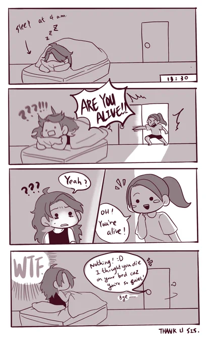 Thank sis……😓and good evening guys……💤 