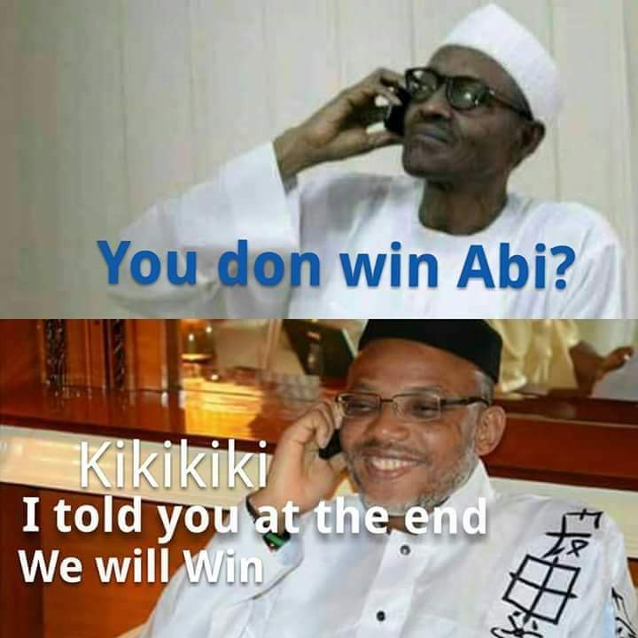 merrime41194646's tweet photo. Presidency Congratulate IPOB Leader Mazi Nnamdi Kanu for achieved Biafra https://t.co/C4aHacmrgg
