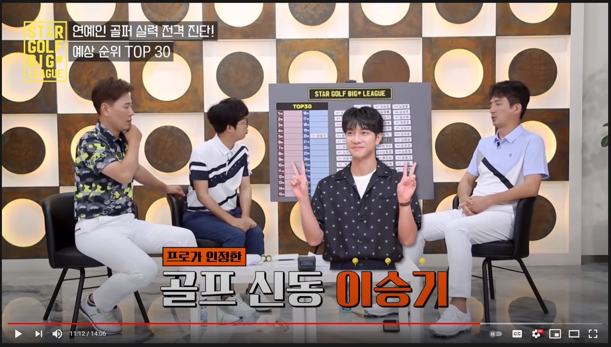 tryp96's tweet photo. According to a golf show, pro golfer Lim Jin Han coached SeungGi &amp; called him a golf prodigy because he scored 78 within a year of learning to play golf. https://t.co/M1qs7OckCS