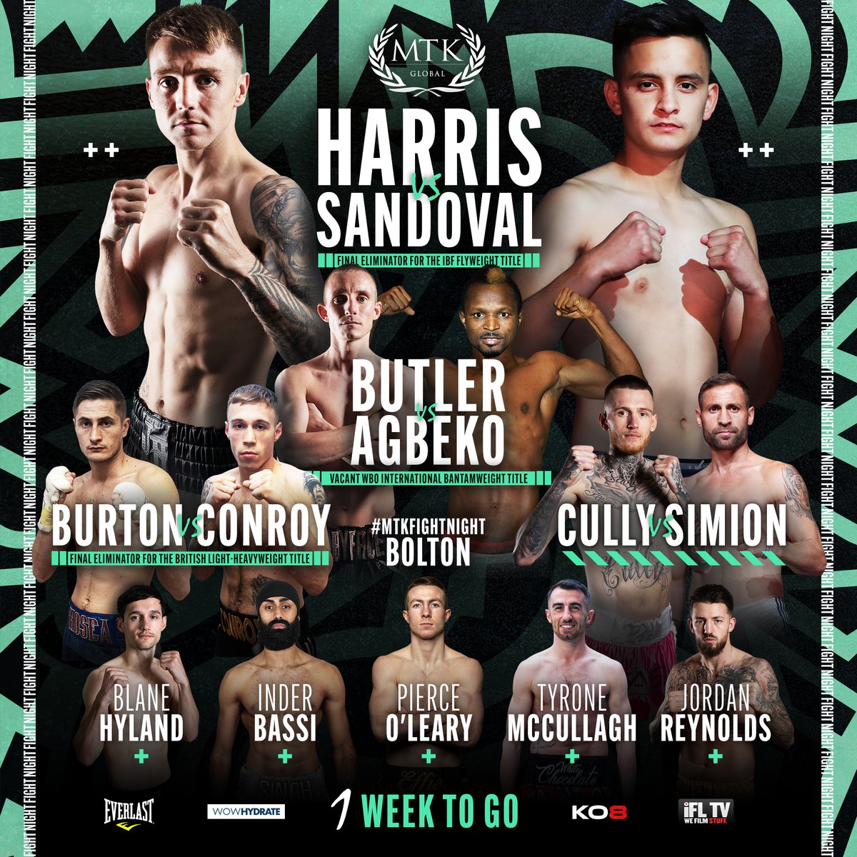 george_ripton's tweet photo. One week to go!๐ฅ
Artwork created for our cracking show next Saturday! ๐ป๐ฅ
#design #teammtkglobal #mtkglobal #boxing #adobephotoshop #socialmedia #dubai #adobe #creative #mtk https://t.co/eST8BPxz3G