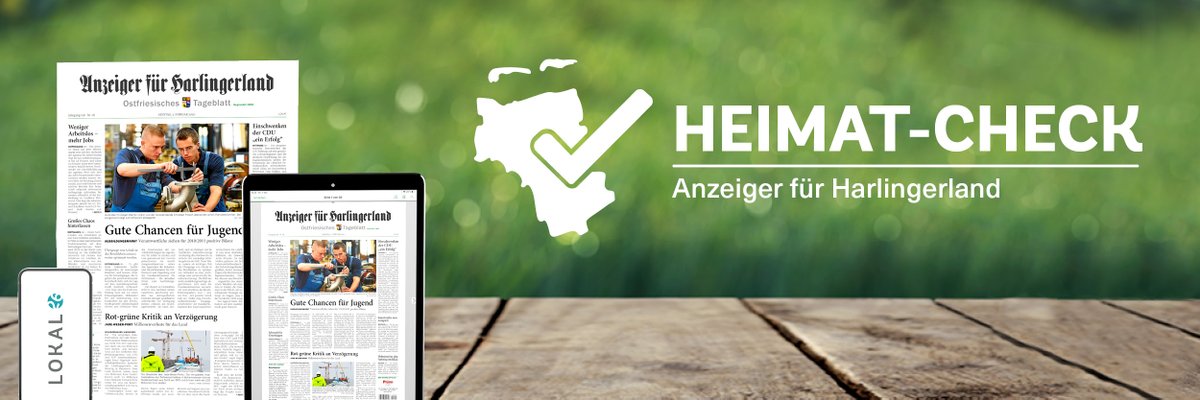 #Heimat ist kein Ort, Heimat ist ein Gefühl. In der großen Online-Umfrage des Anzeiger für #Harlingerland wollen wir erfahren: Wie lebt es sich in Ihrer Gemeinde? Was gefällt Ihnen besonders gut, was stört Sie? 
Hier mitmachen: harlinger.de/heimat-check
#ostfriesland