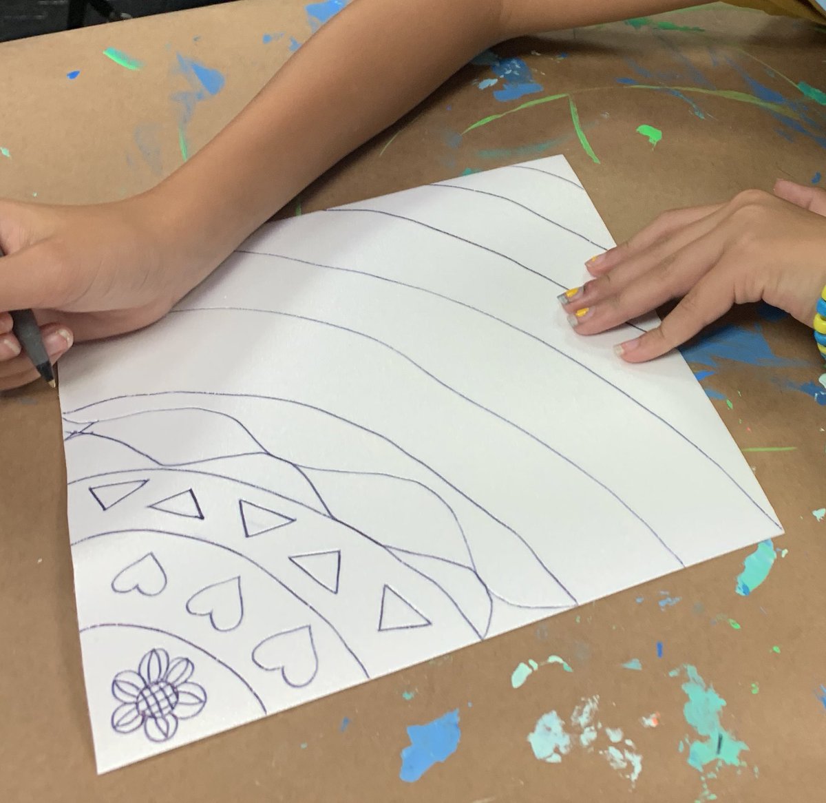 gakroenke's tweet image. Printmaking in action first day of 2nd session! Can’t wait to see the prints from these awesome printing plates! @Sequiota #spsartworks #spsexplore #printmaking