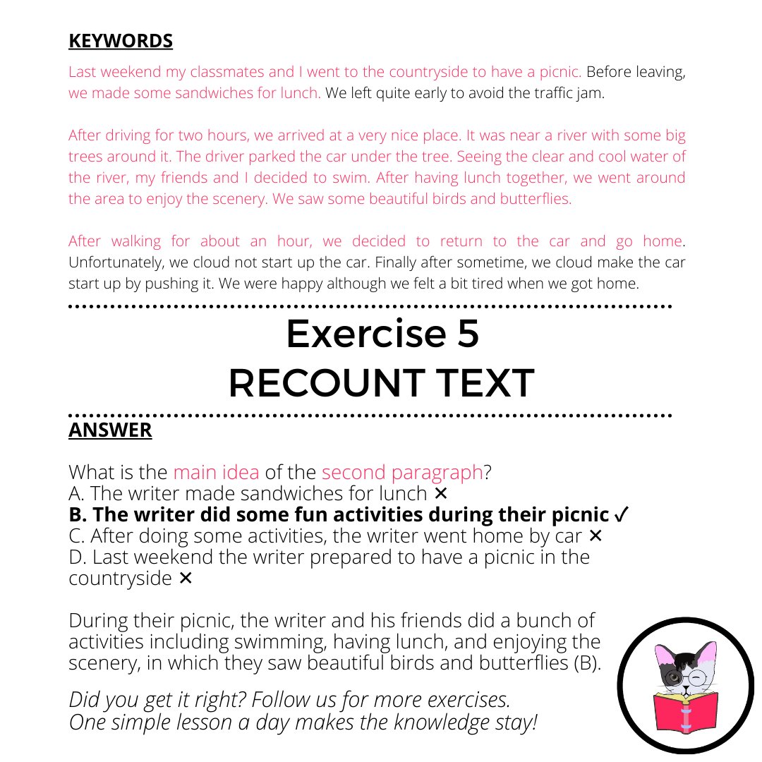 LEOanytime_'s tweet photo. RECOUNT TEXT
Exercise 5
#LEOTypesOfText #RecountText https://t.co/k2rIOvxdEn