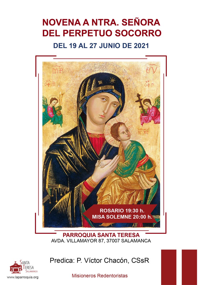 Novena a Ntra. Señora del Perpetuo Socorro (Predica: <a href="/victorcssr/">Victor Chacon Huerta</a>) <a href="/RedentoristasES/">REDENTORISTAS MADRID</a>