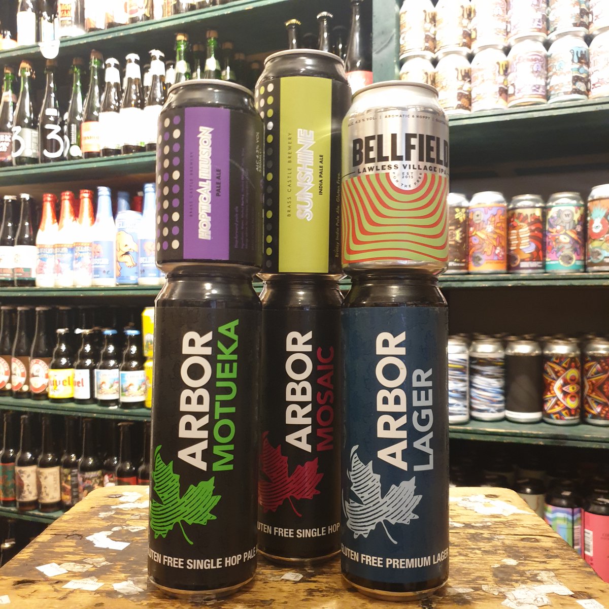 Trying our best to keep a competent selection of gluten free options. Always adding to the stash for thos looking for GF beers. Classics from <a href="/ArborAles/">ARBOR</a> <a href="/BrassCastleBeer/">Brass Castle Brewery</a> plus lovely drop from <a href="/NorthBrewCo/">North Brewing Co</a> &amp; a new beer in from <a href="/TheBellfield/">Bellfield Brewery</a>