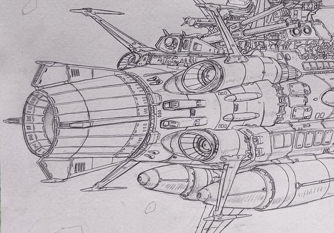 次元跳躍的に発想を広げると、ボラー艦→火星艦→アンドロメダという技術ツリーが出来るならこの先のアリゾナに引き継がれてるという事なのかしら🤔
本物とコピーにしては戦力差がえげつないにしろ胸熱な展開…() 
