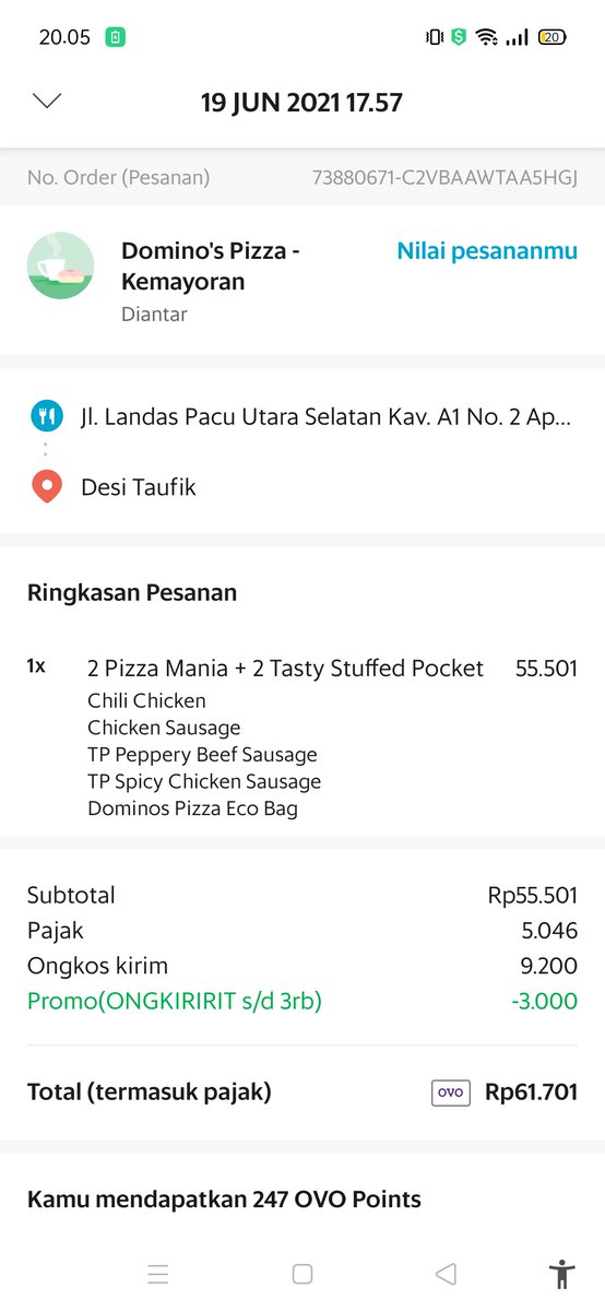 maBoyBiring's tweet photo. @GrabID parahh paraahh pesen @dominos pizza 2 jam lebihh. tiba2 sudah dianter, padahal makanan belum sampai sama sekali ......??? https://t.co/FhgtPcM2vA