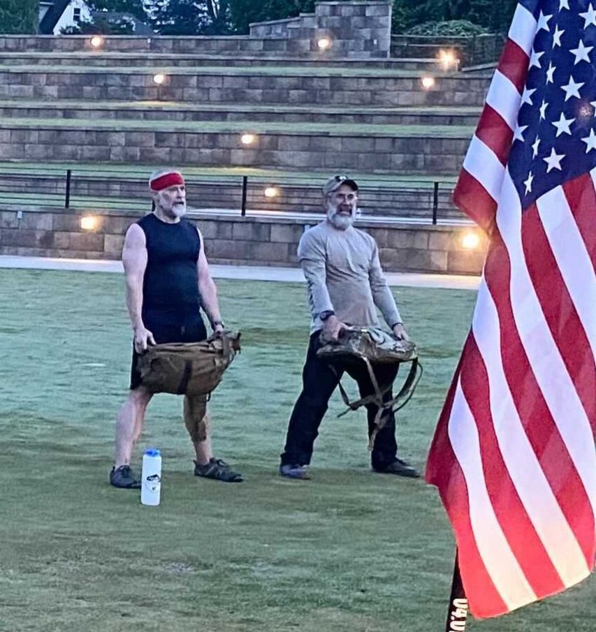 Goruck Cadres Flash and JC led sixteen men of <a href="/F3Cherokee1/">F3 Cherokee</a> (and one from <a href="/F3Alpha/">F3 Alpha</a>) in a two hour ruck beatdown this morning. YHC had the privilege to work did by side with the nation's own #Bloodbath aka Bloodhound. <a href="/F3Nation/">F3</a> <a href="/F3NationRuck/">F3 Nation Rucking</a> <a href="/GORUCK/">GORUCK</a> #cadrejc #cadreflash