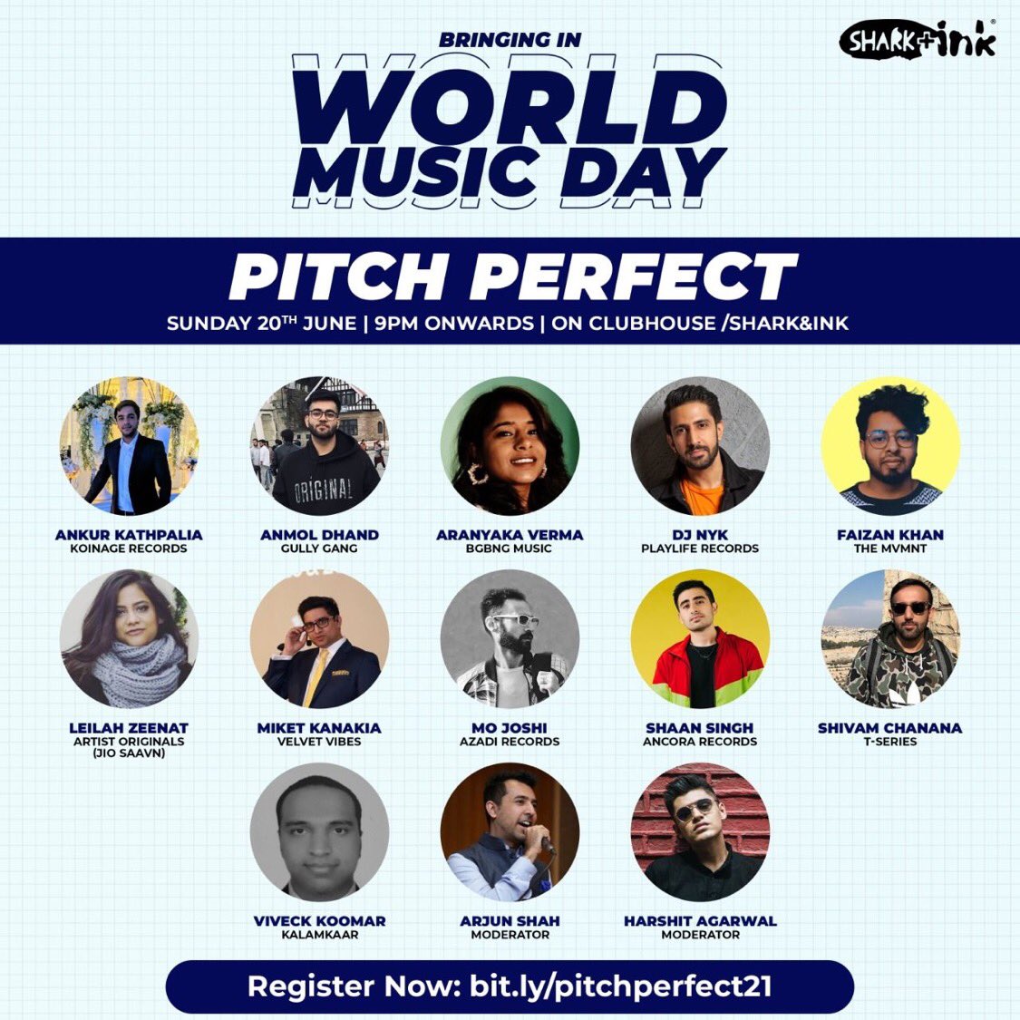 arjun5hah's tweet photo. Musician. Here’s your chance to get face time with India’s top label reps. 

@SharkAndInk #worldmusicday https://t.co/RaOO1M4cyy